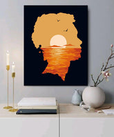 Painting by Numbers Man on the Beach at Sunset Shipping from DE